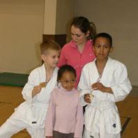 Les judokas de l'US Dugny avec Laetitia (leur Professeur)